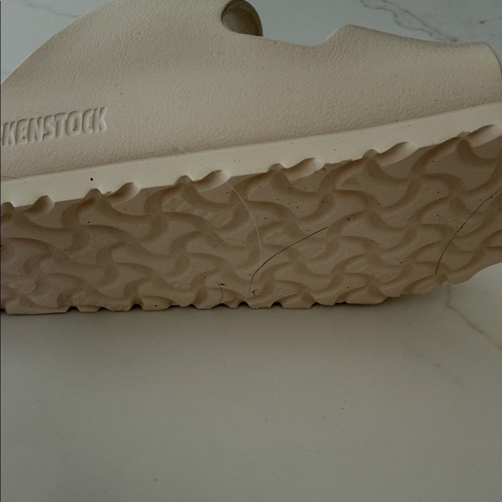 Birkenstock Cream Double-Strap Sandals - Picture 3 of 4
